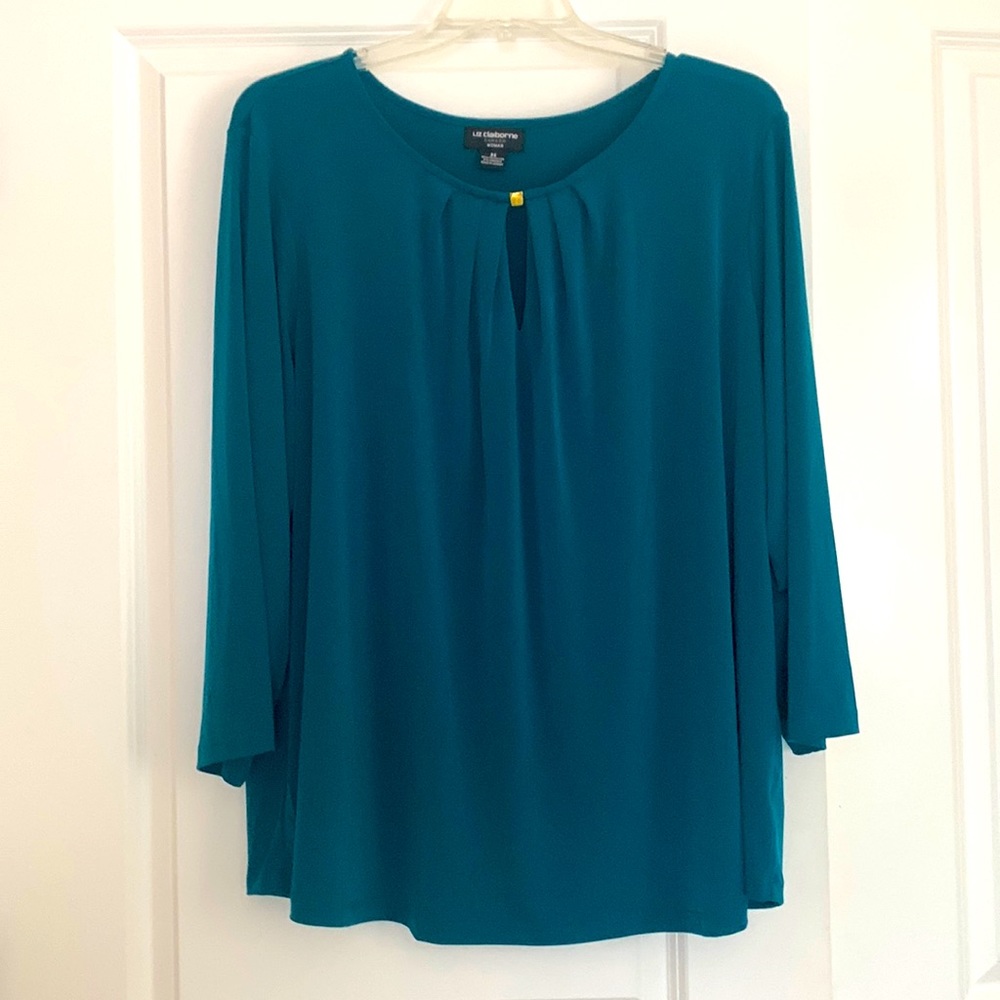 Liz Claiborne Teal Blouse